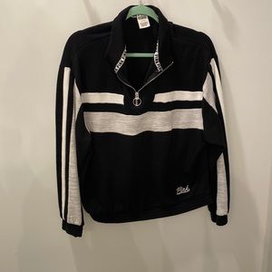 women’s medium: Pink Victoria’s Secret half zip.